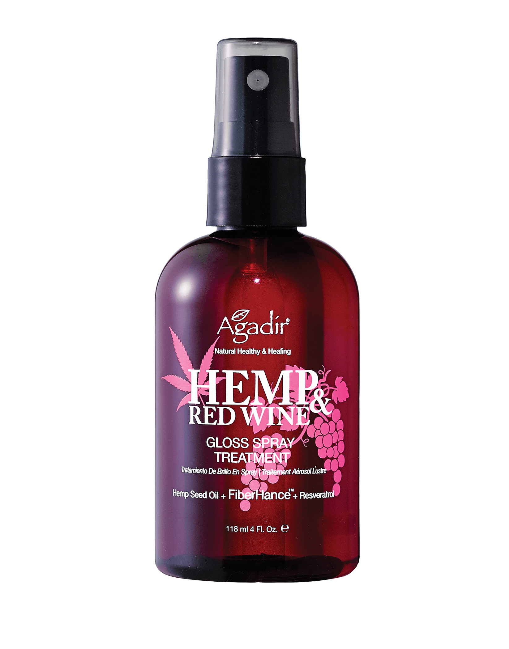 Спрей для блеска волос Hemp & Red Wine Gloss Spray Treatment 118ml